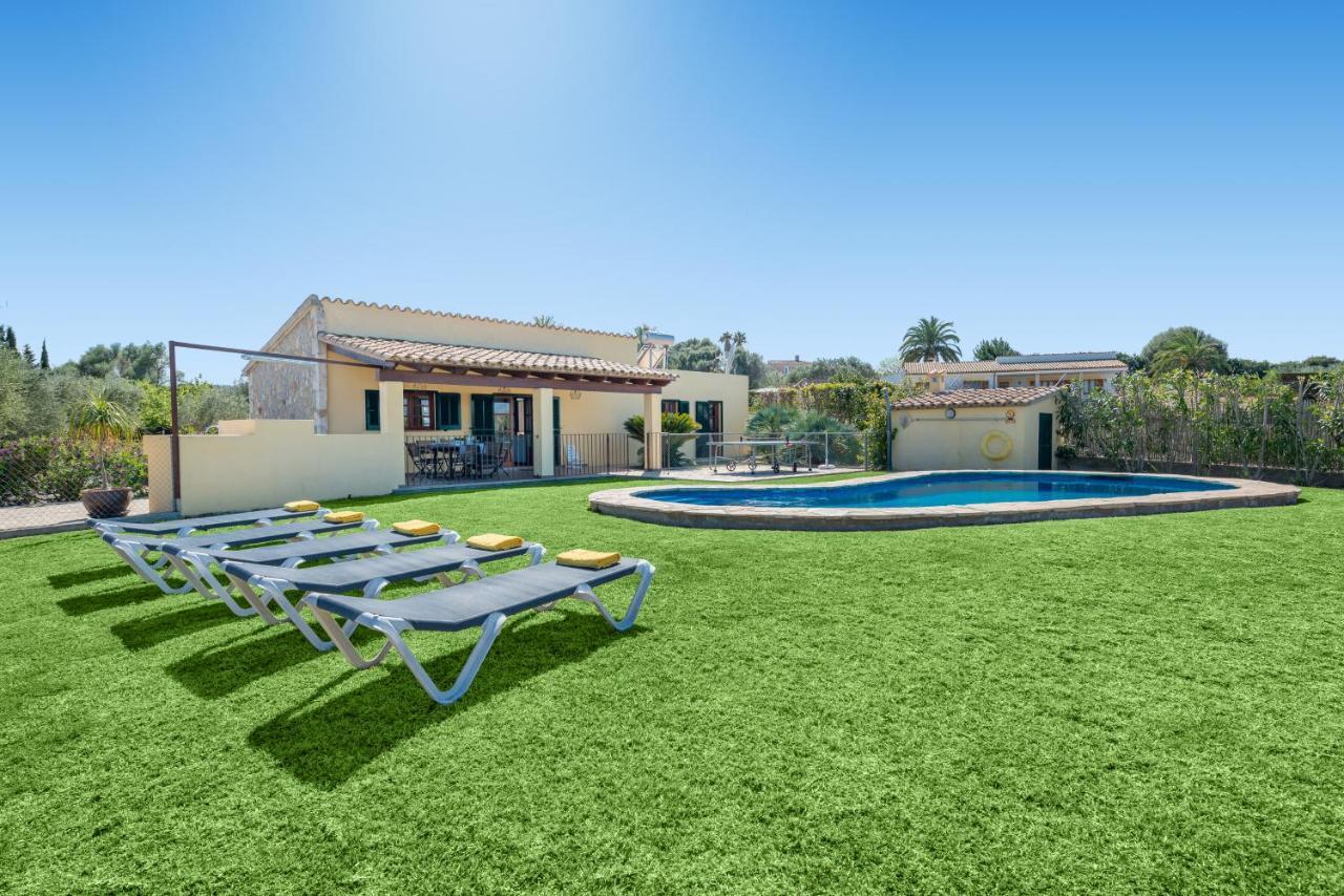 Villa Pou d,Ambroitx, pool&sea views in Alcudia Exterior foto